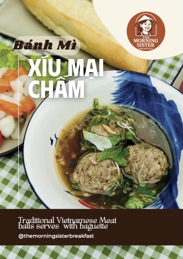 Banh Mi Xiu Mai - Vietnamese Baguette with Meatballs